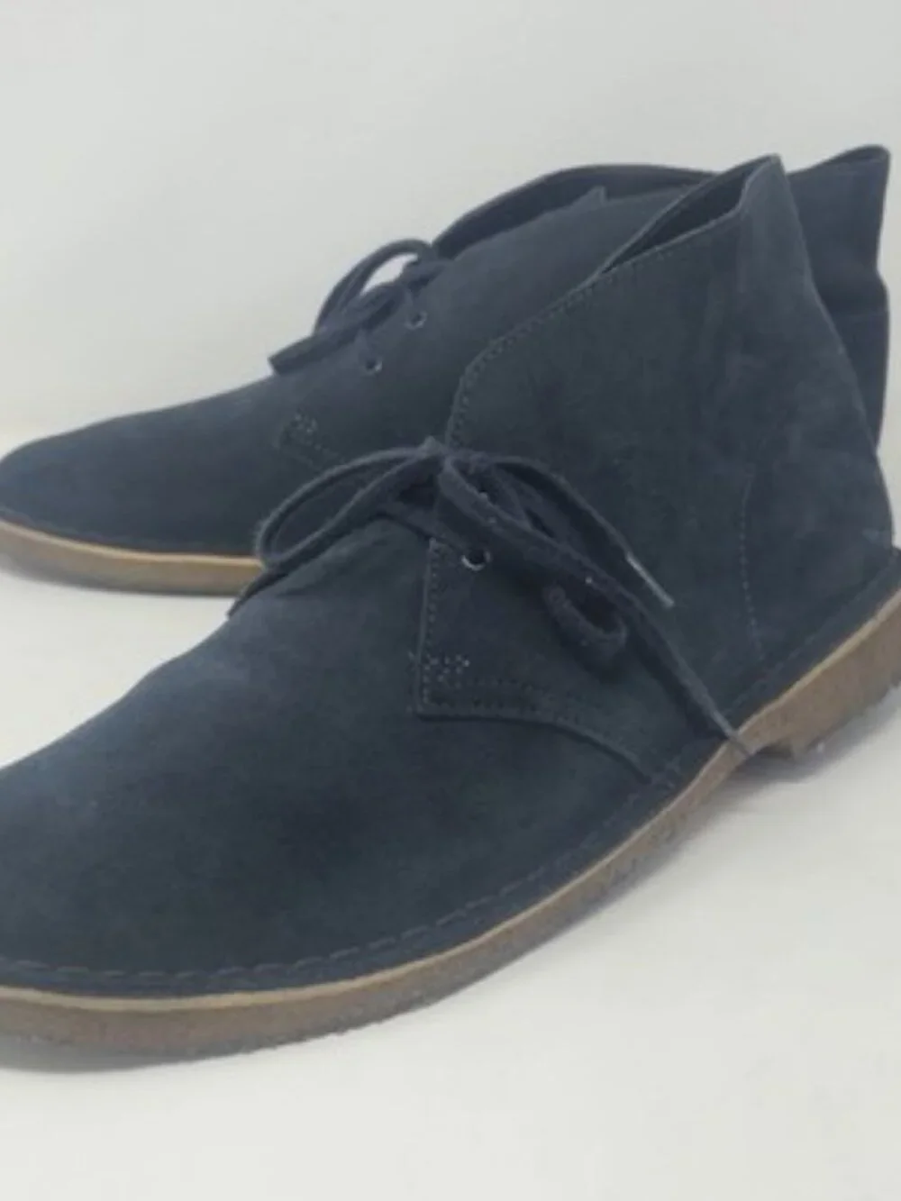 Clarks Originals Charles F Stead Navy Suede Desert Boots Chukka 12M